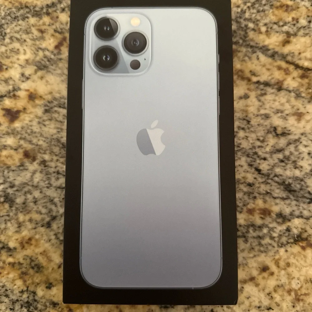 Apple iPhone 13 Pro Max Sierra Blue 128 GB Empty Box Only, NO PHONE
